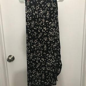 Floral Midi Beach Wrap Skirt One Size